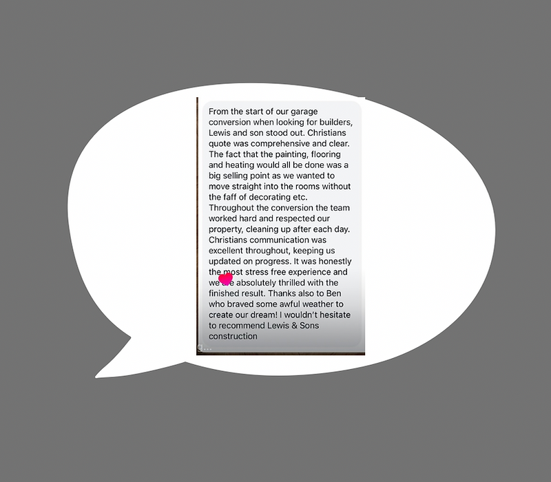 Client message about Lewis & Son