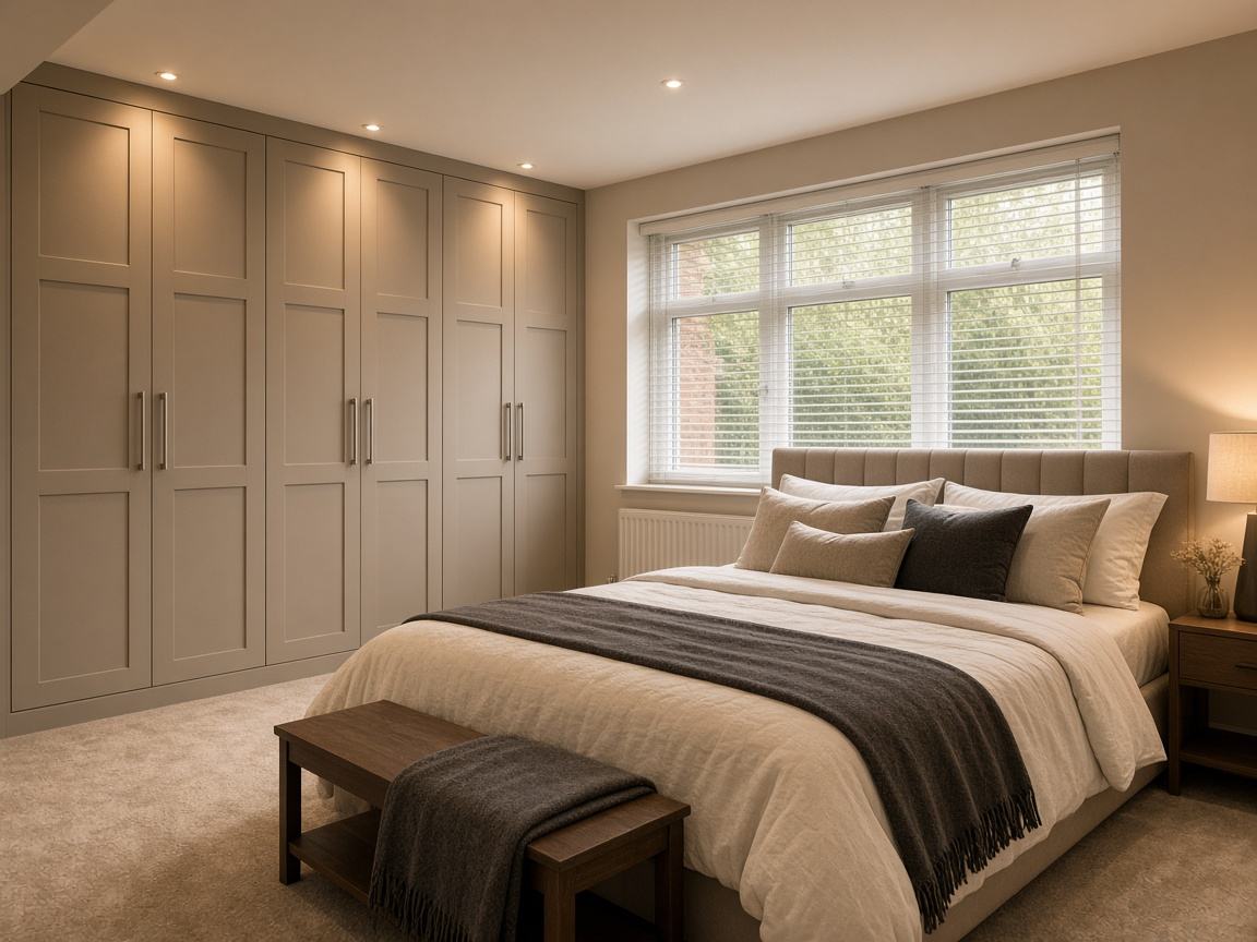 Garage converted into a bedroom