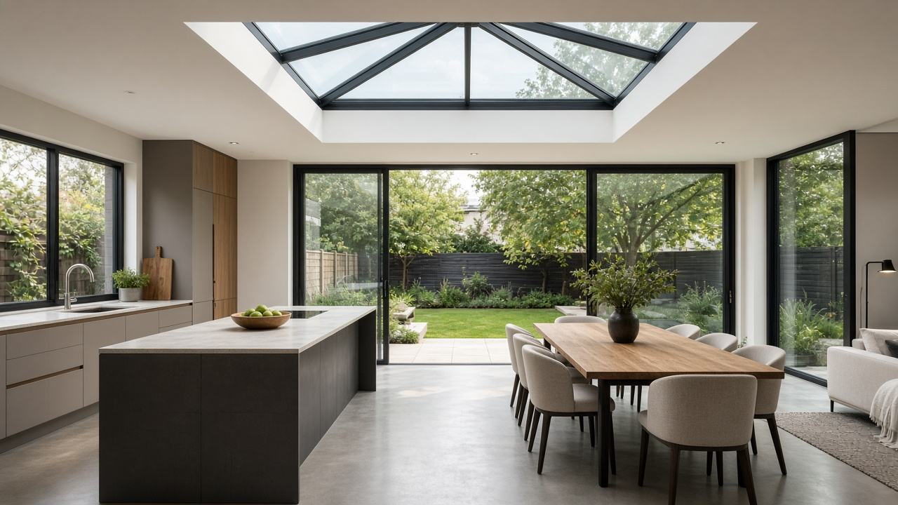 Single-storey home extension
