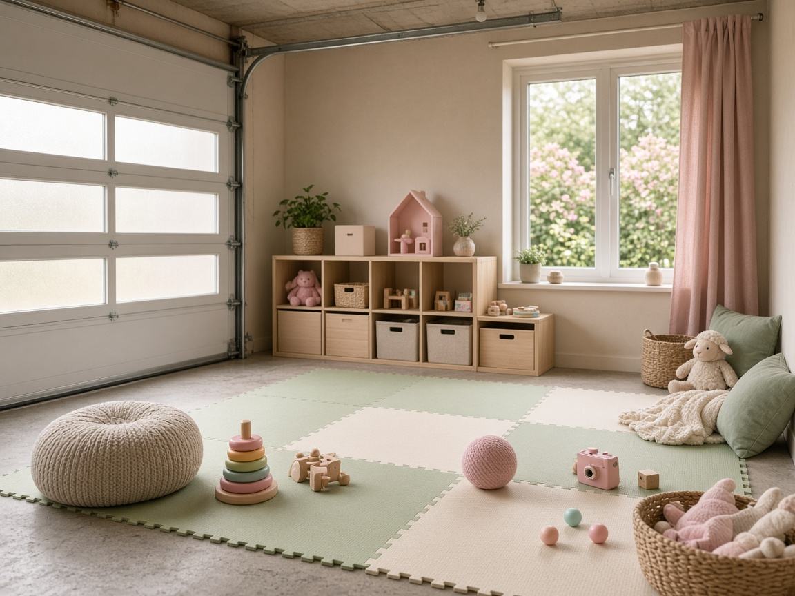Children's Playroom garage conversion