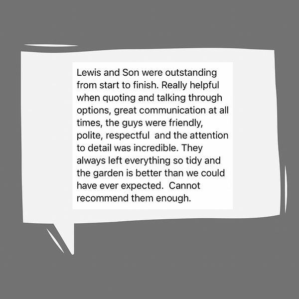 Client review of Lewis & Son